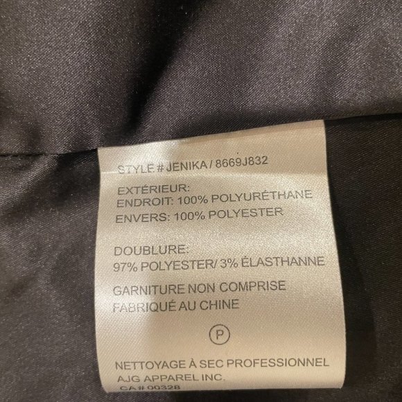 SOSKEN STUDIOS WOMEN'S FAUX LEATHER BLACK JACKET SIZE 1/USA 6 BNWOT - Picture 11 of 14